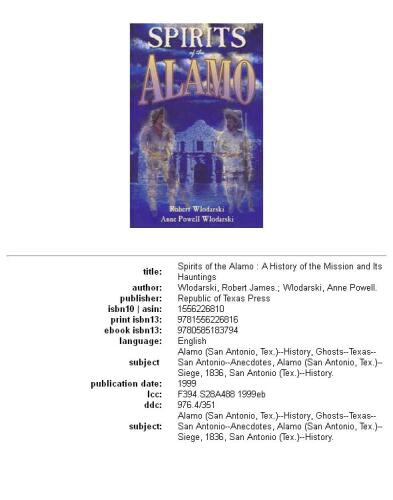 Spirits of the Alamo