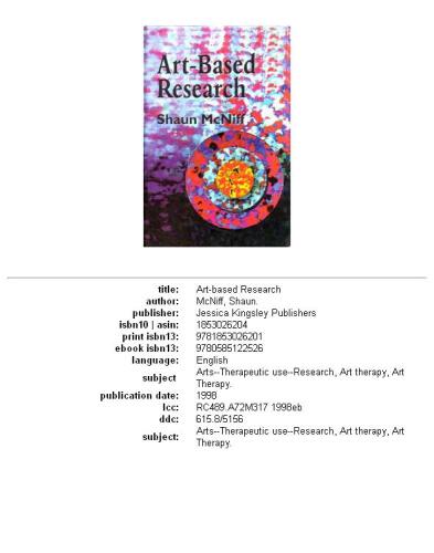 Art-Based Research: Shaun McNiff