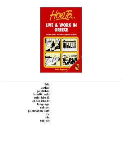 Going to Live in Greece (How to)