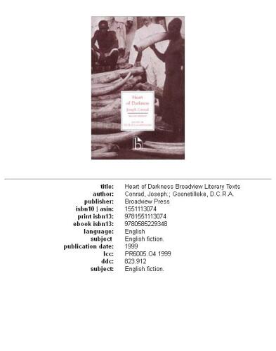 Heart of Darkness (Broadview Literary Texts)
