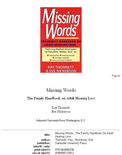 Missing Words