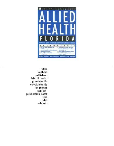 Allied Health: Florida