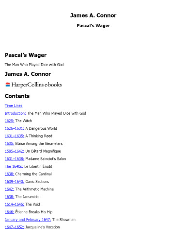 Pascal's Wager: The Man Who Played Dice with God