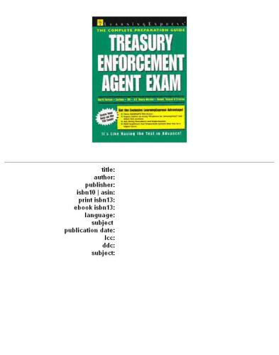 Treasury Enforcement Agent Exam