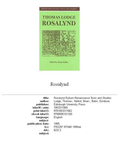 Rosalynd