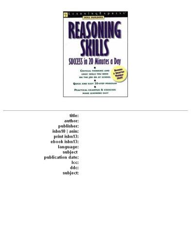 Reasoning Skills Success