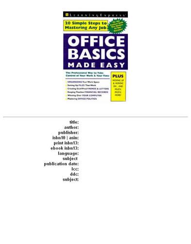 Office Basics Made Easy
