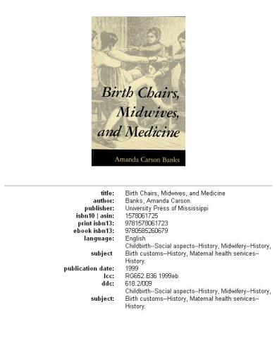 Birth Chairs, Midwives, and Medicine