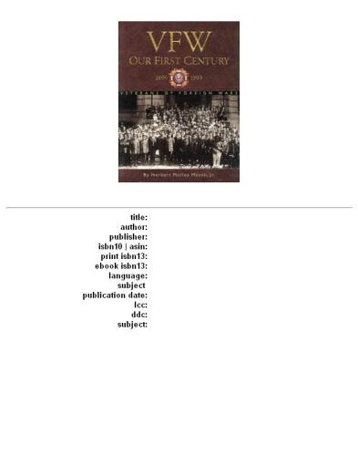 VFW: Our First Century