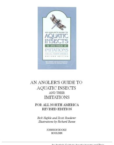 An Angler's Guide to Aquatic Insects and Their Imitations for All North America (HTML)