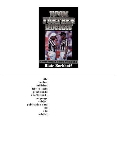 Upon Further Review: Controversy in Sports Officiating