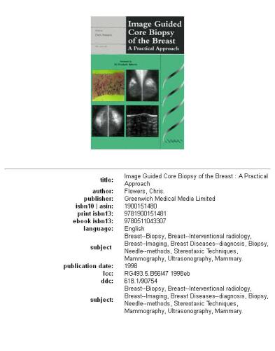 Image Guided Core Biopsy of the Breast: A Practical Approach