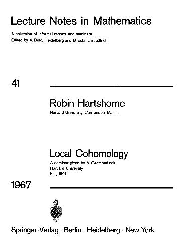 Local Cohomology