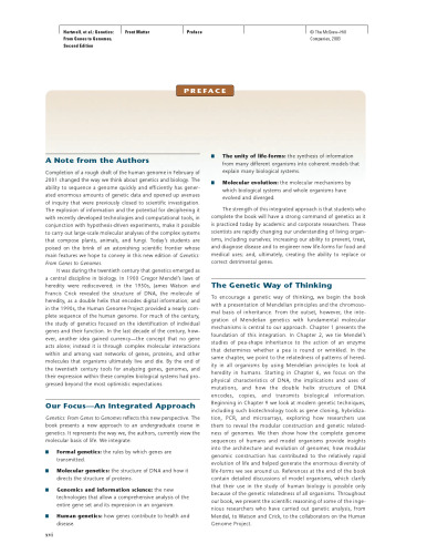Genetics: From Genes to Genomes
