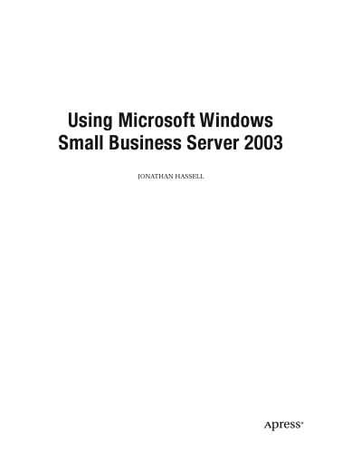 Using Microsoft Windows Small Business Server 2003