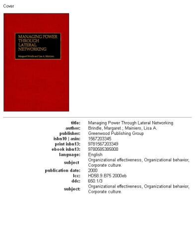 Managing Power Through Lateral Networking