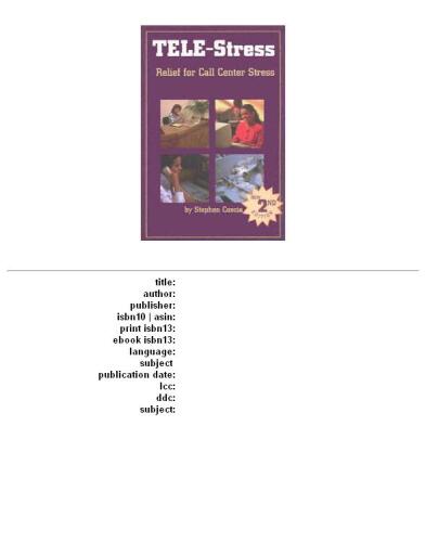 Tele-Stress - Relief For Call Center Stress Syndrome