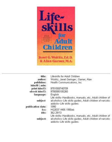 Lifeskills for Adult Children