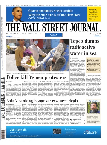 The Wall Street Journal Asia, Tuesday, April 05, 2011
