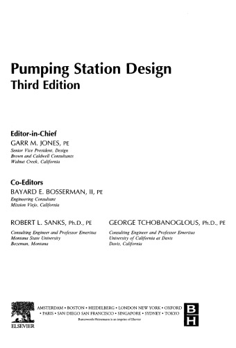Pumping Station Design, Third Edition