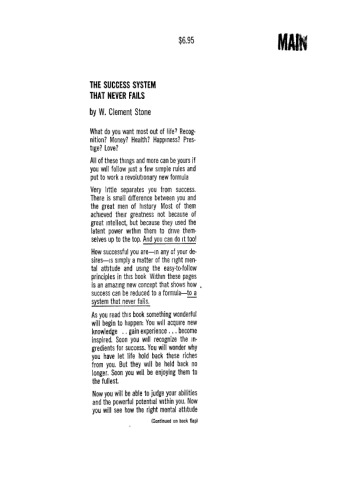 Success System That Never Fails (The)