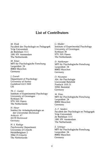 Handbook of Perception and Action, Volume 3: Attention (Handbook of Perception & Action)