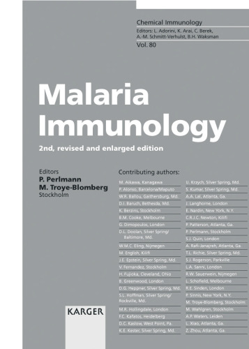 Malaria immunology