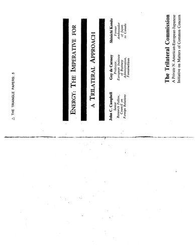 Energy: The Imperative for a Trilateral Approach