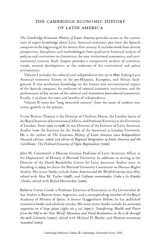 The Cambridge Economic History of Latin America: Volume 1, The Colonial Era and the Short Nineteenth Century