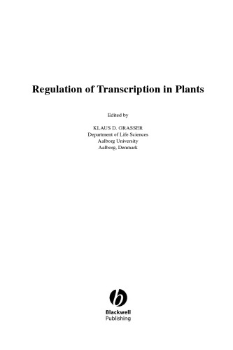 Regulation of Transcription in Plants (Annual Plant Reviews, Volume 29)