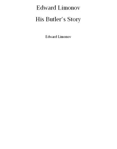 His Butler's Story