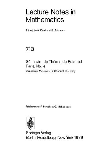 Seminaire de Theorie du Potentiel Paris