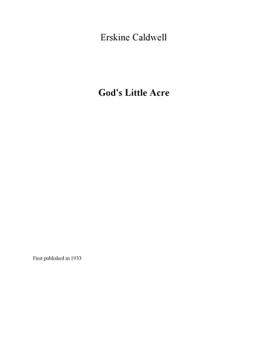 God's Little Acre