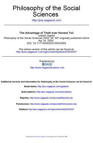 The Advantage of Theft over Honest Toil