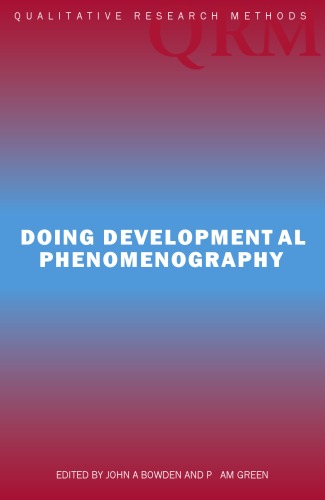 Doing Developmental Phenomenography