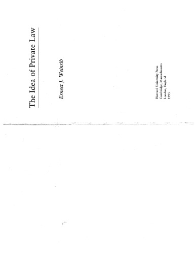 The Idea of Private Law