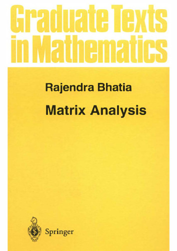 Matrix Analysis