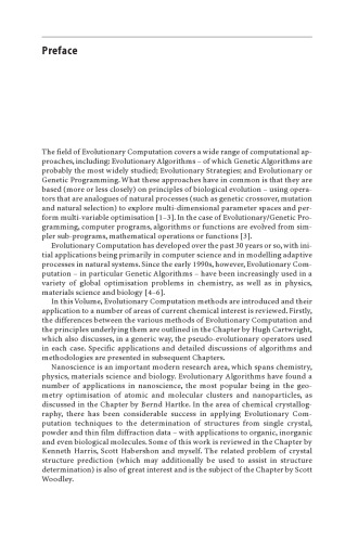 Applications of Evolutionary Computation in Chemistry