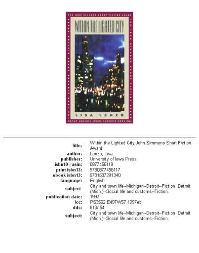 Within the Lighted City (Iowa Short Fiction Award)