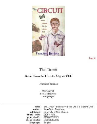 The Circuit: Stories from the Life of a Migrant Child