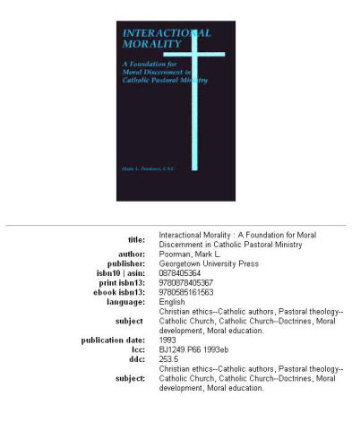 Interactional Morality: A Foundation for Moral Discernment in Catholic Pastoral Ministry