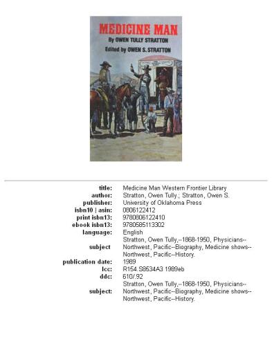 Medicine Man (Western Frontier Library)