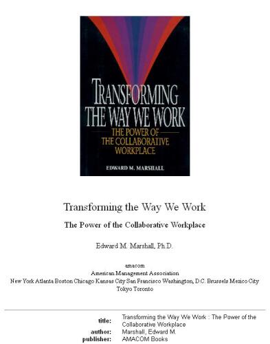 Transforming the Way We Work: The Power of the Collaborative Workplace