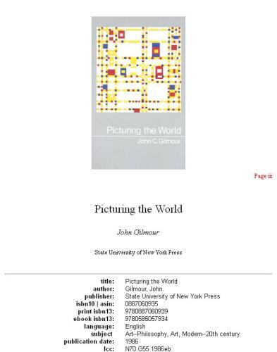 Picturing the World