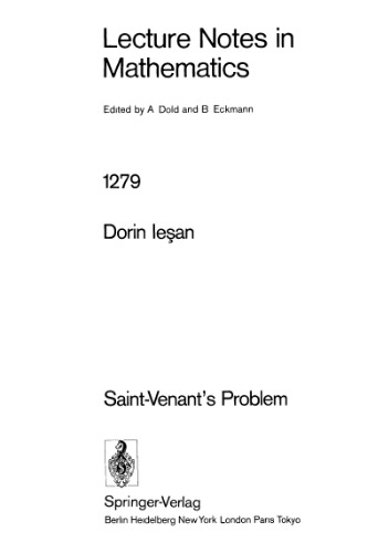 Saint-Venant's Problem