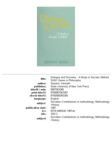 Dialogue and Discovery