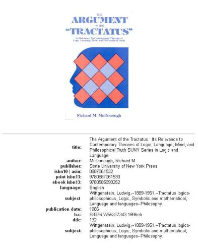 The Argument of the Tractatus: Its Relevance to Contemporary Theories of Logic, Language, Mind, and Philosophical Truth