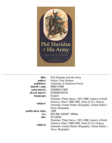 Phil Sheridan and His Army