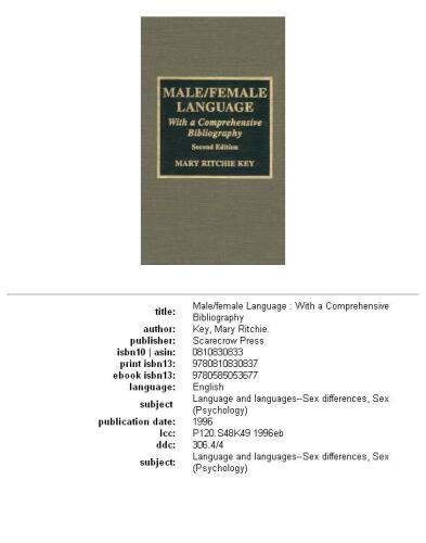 Male   Female Language