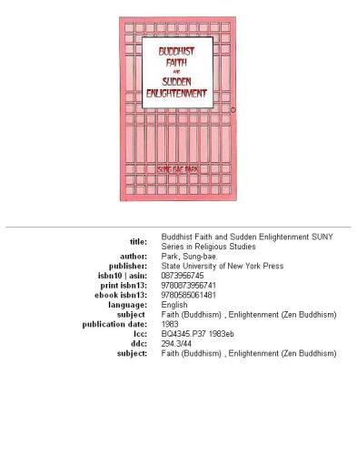 Buddhist Faith and Sudden Enlightenment